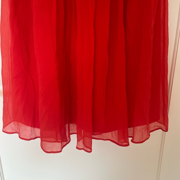Red Silk J Crew Dress - Picture 5 of 10